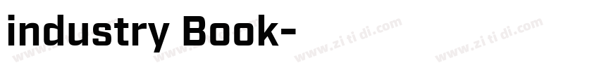 industry Book字体转换